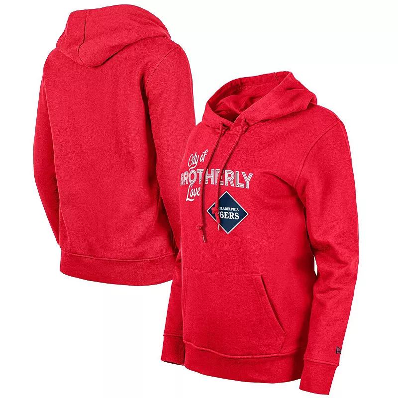 Women's New Era Red Portland Trail Blazers 2023/24 City Edition Pullover Hoodie, Size: Small Product Image