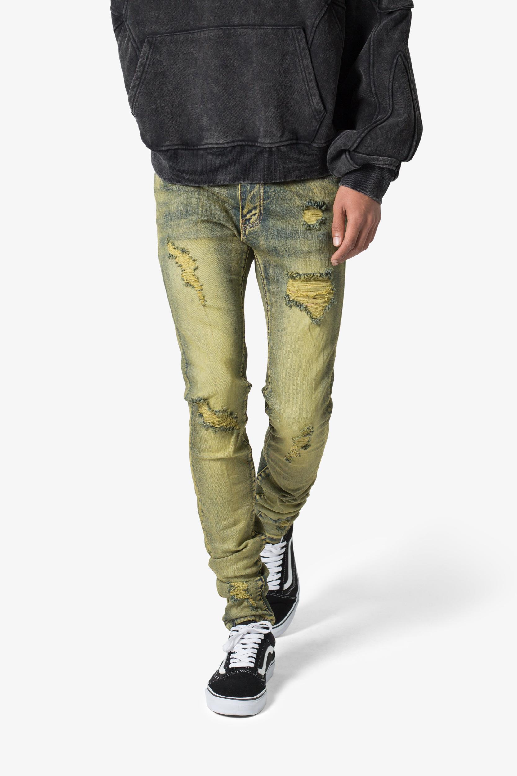 X609 Algae Skinny Denim - Green Product Image