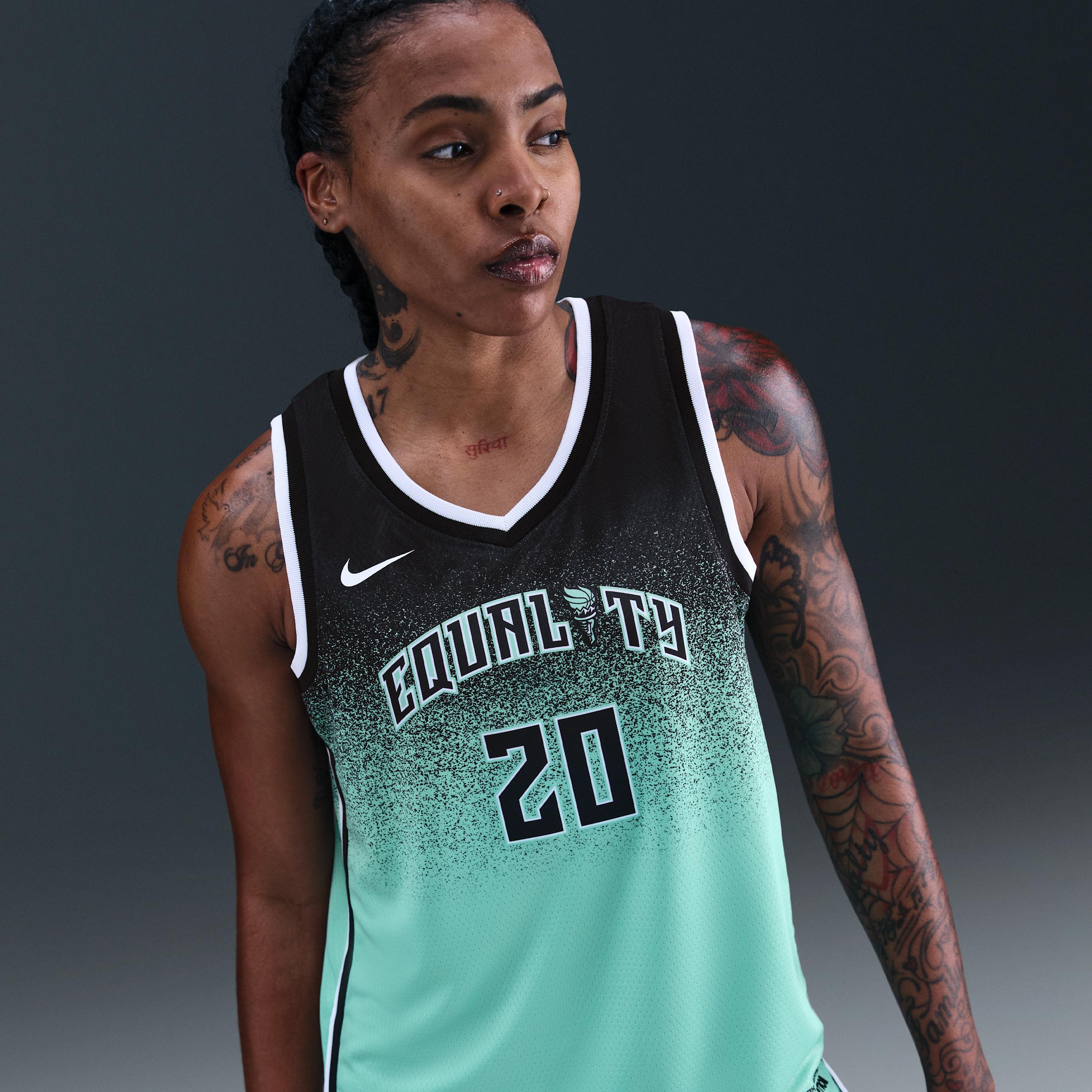 Women's Nike Sabrina Ionescu Mint New York Liberty 2023 Rebel Edition Victory Player Jersey,  Product Image
