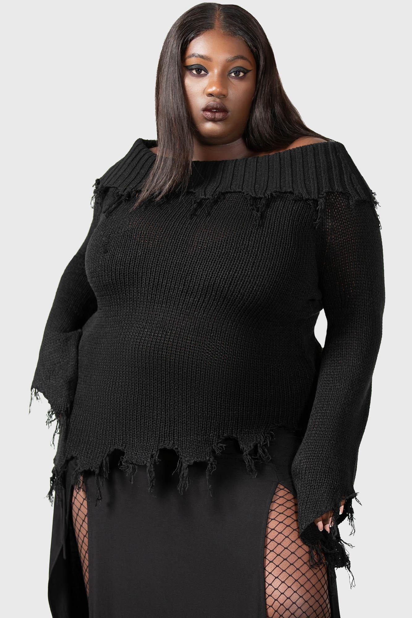 Aelfwine Asymmetric Sweater - Resurrect Female Product Image