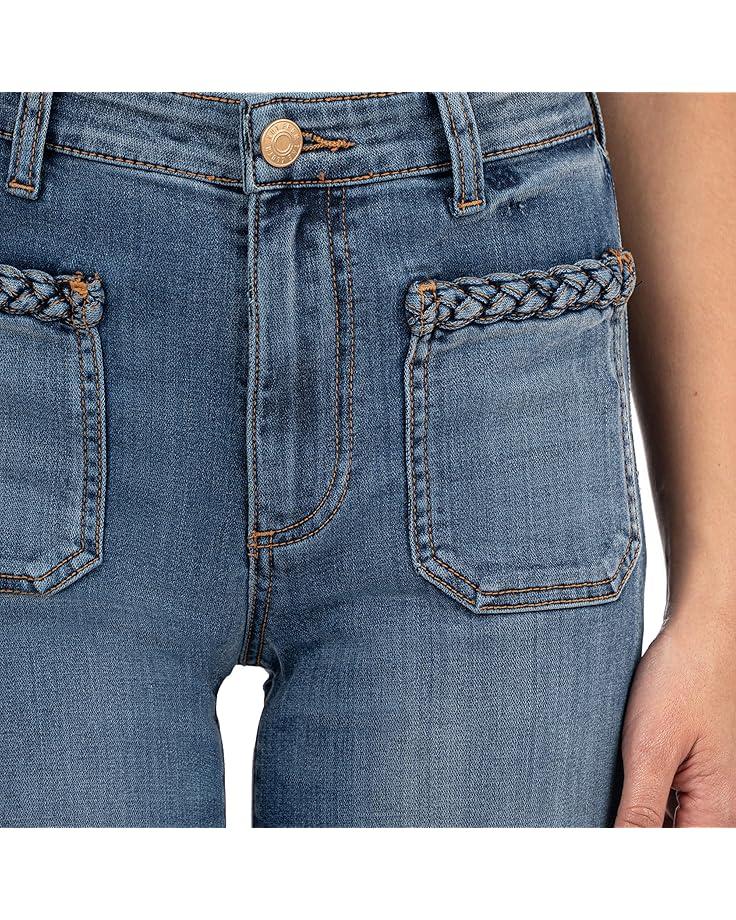 Meg High Rise Wide Leg W Patch Pockets Regular Hem Product Image