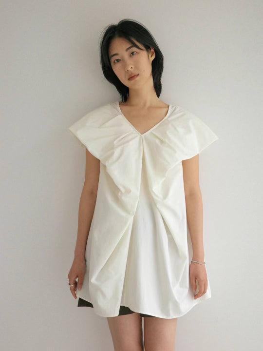Butterfly Puff Sleeve Dress In Ivory Product Image