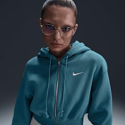 Women's Nike Sportswear Phoenix Fleece Loose Cropped Full-Zip Hoodie Product Image