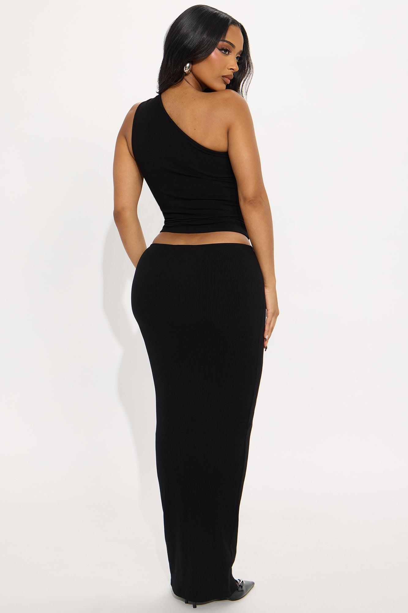 Laine Snatched Skirt Set - Black Product Image
