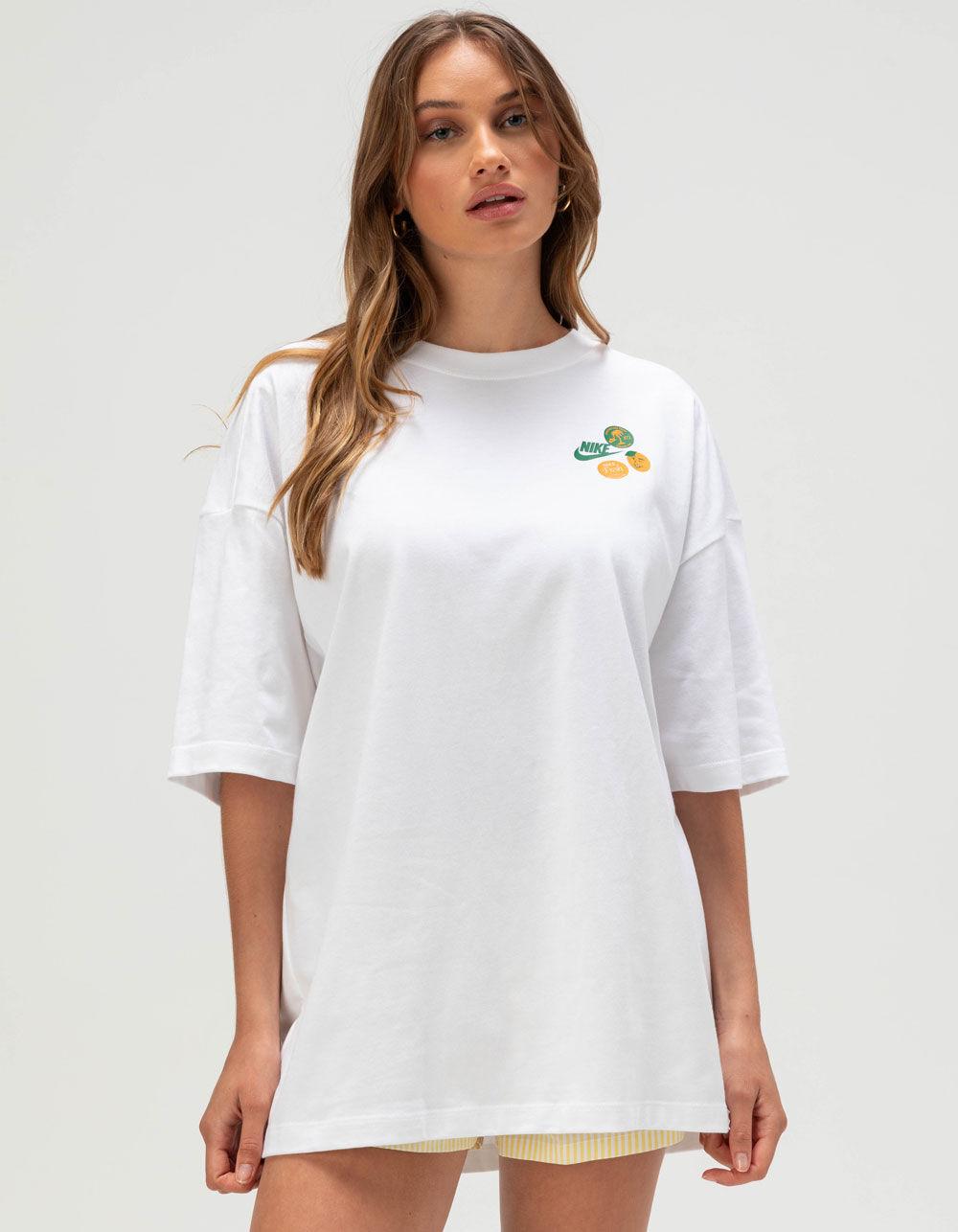 NIKE Sportswear Fruit SPD Womens Oversized Tee - WHITE Product Image