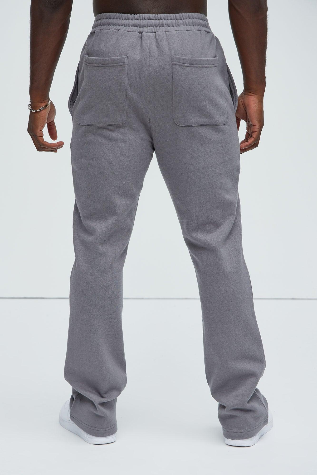 Tyson Self Made Skinny Flare Sweatpants - Grey Product Image