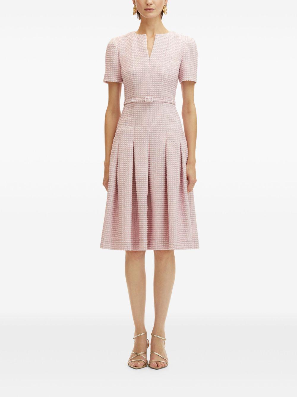 checked tweed midi dress Product Image