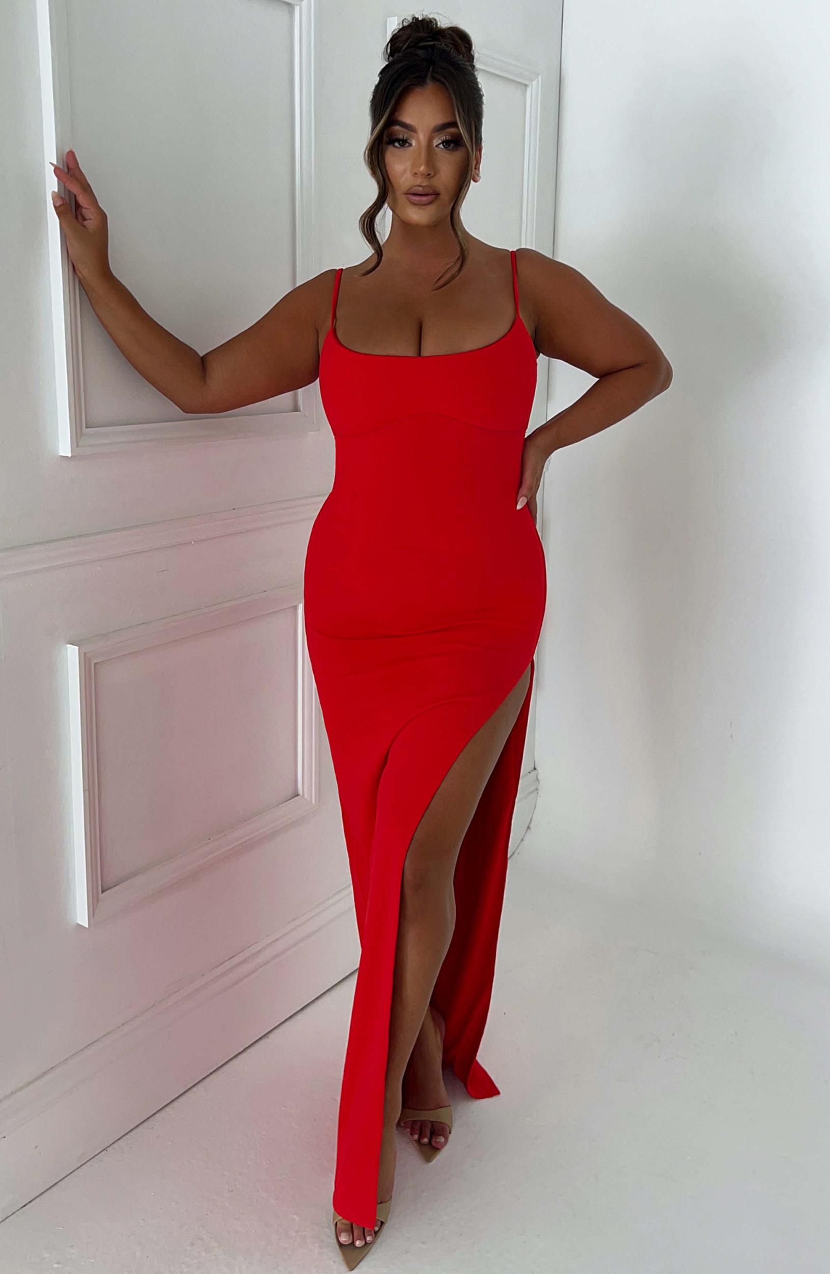 Tiarne Maxi Dress - Red Product Image