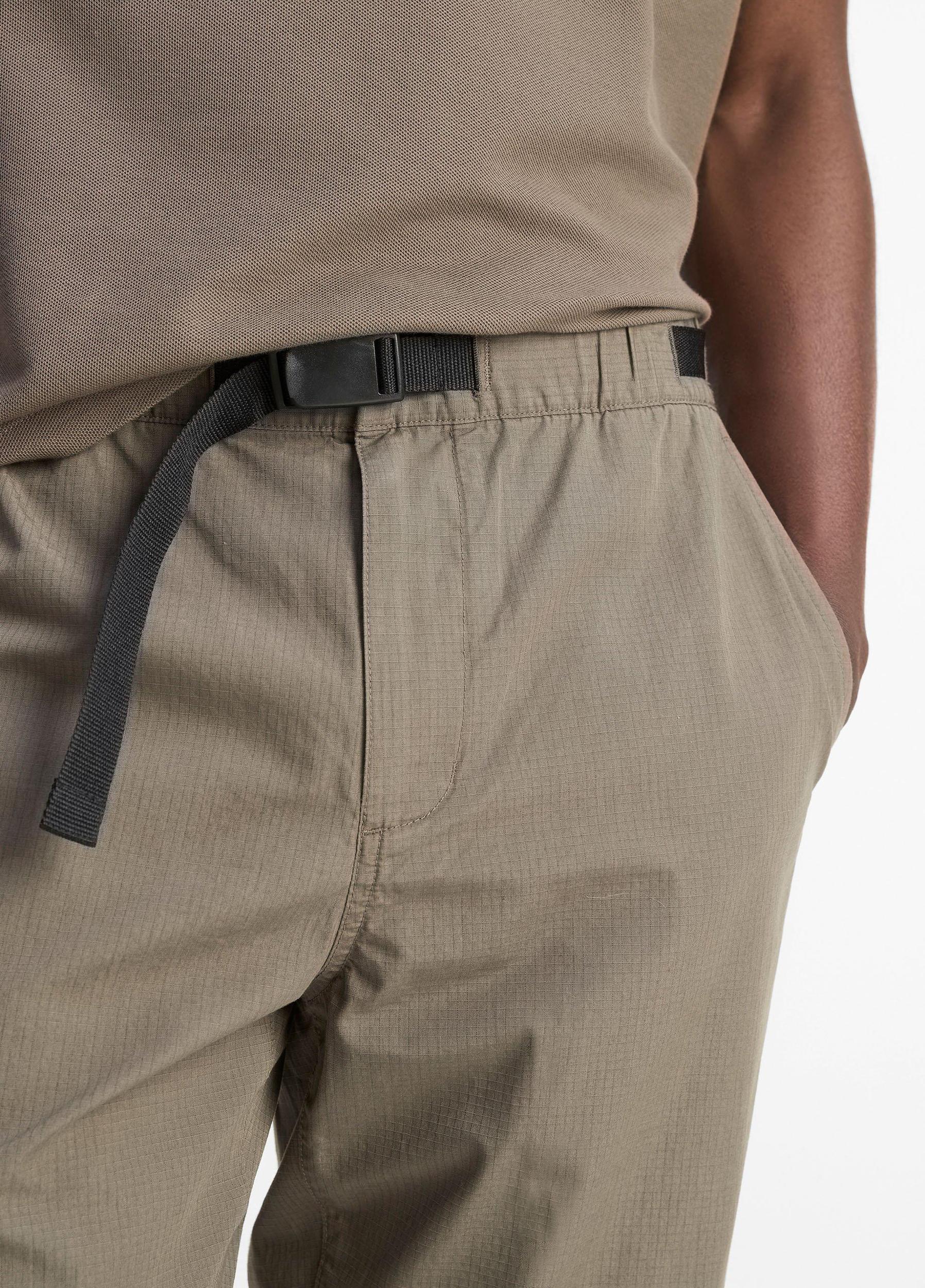 Italian Cotton Ripstop Belted Pant Product Image