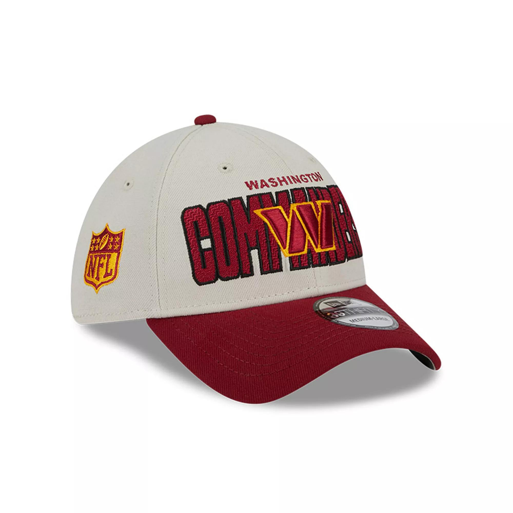 Men's New Era Stone/Burgundy Washington Commanders 2023 NFL Draft 39THIRTY Flex Hat, Size: Small/Medium, Wft Team Product Image