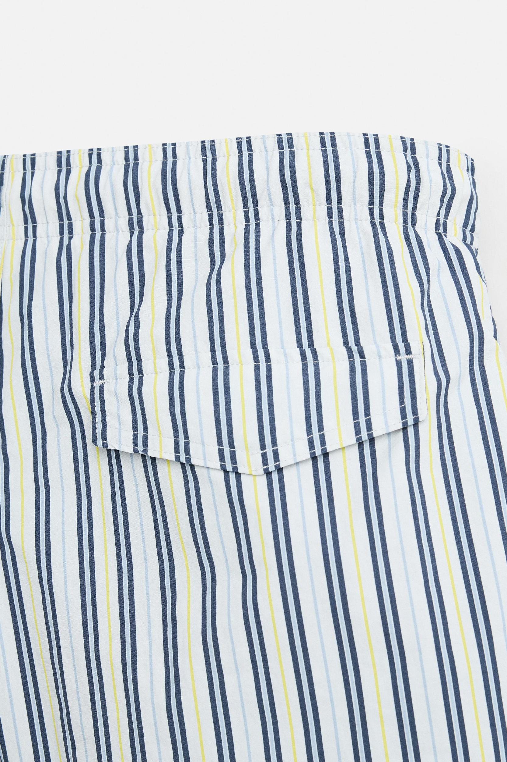 STRIPED MID-LENGTH SWIMSUIT Product Image