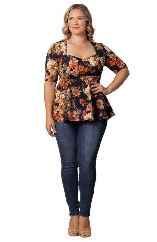 Posh Peplum Top - Plus Product Image