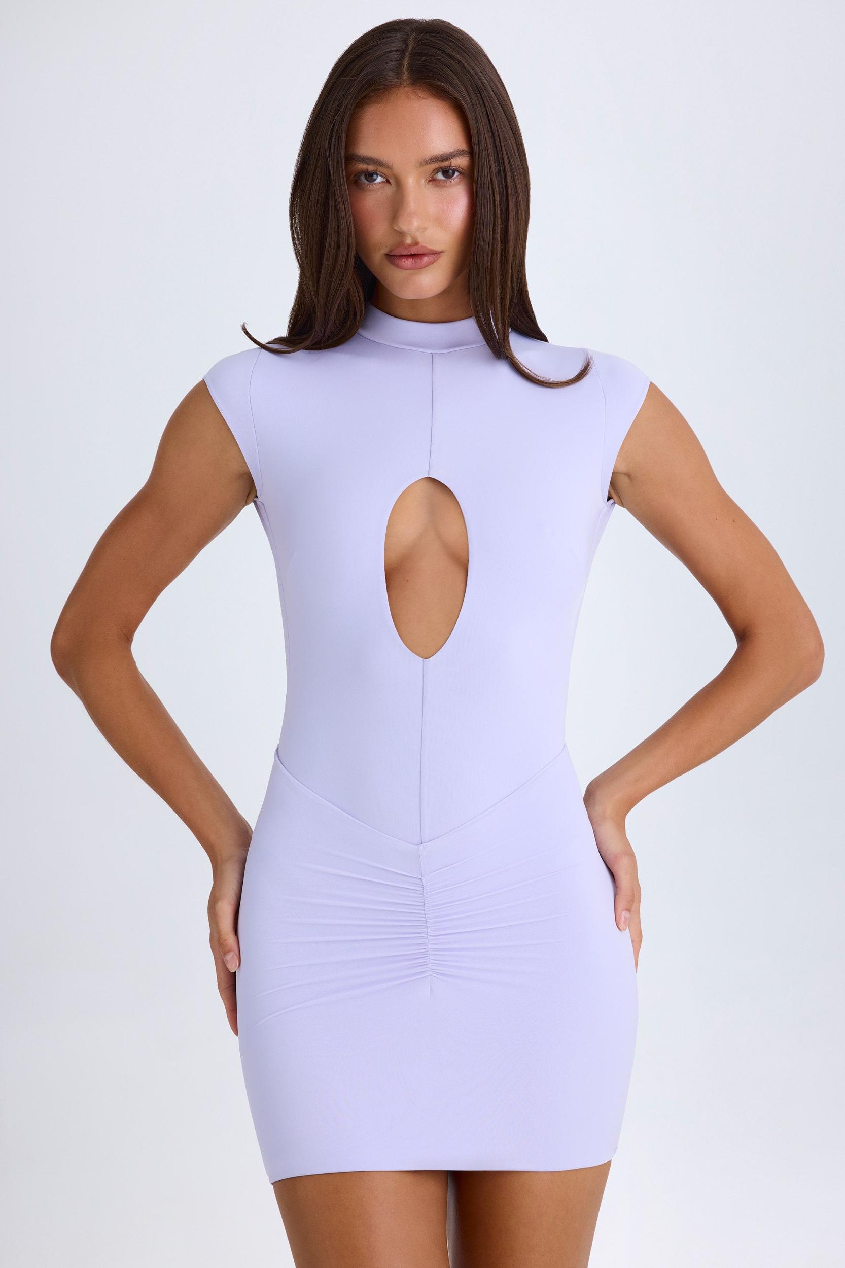 Cut-Out Bodysuit in Soft Lilac Female Product Image