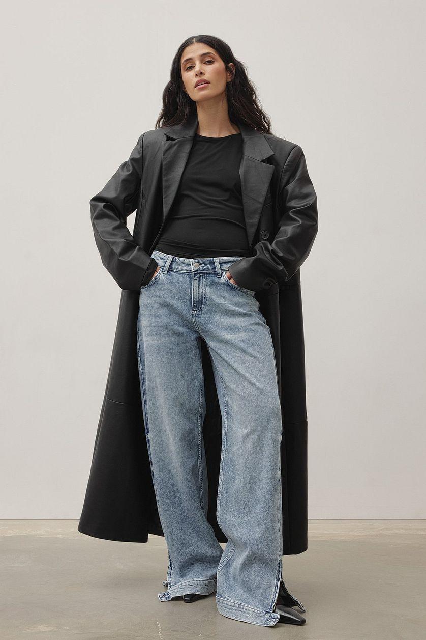 Slit Detail Denim Product Image