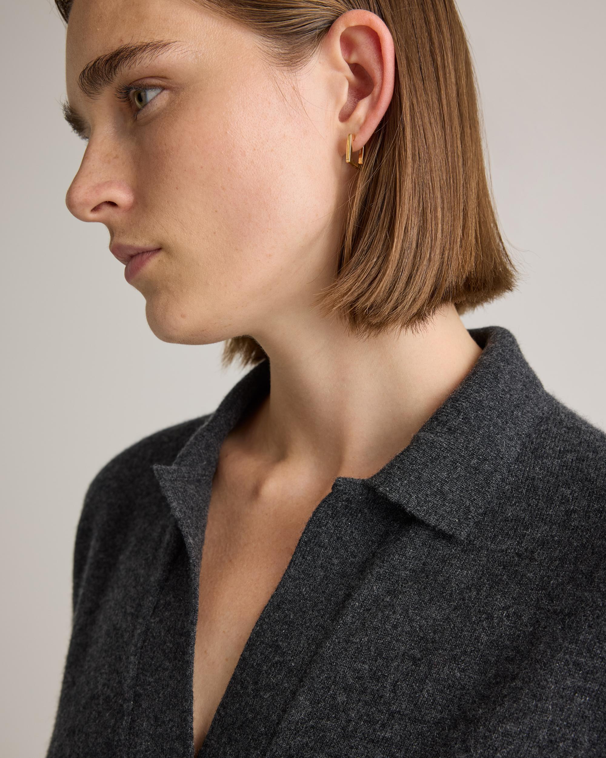 Quince | Women's Mongolian Cashmere Polo Sweater Product Image