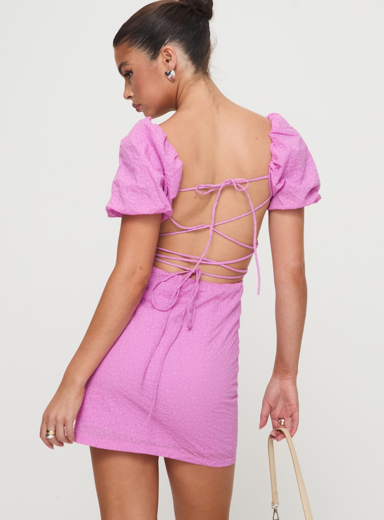 Tanami Mini Dress Pink Product Image