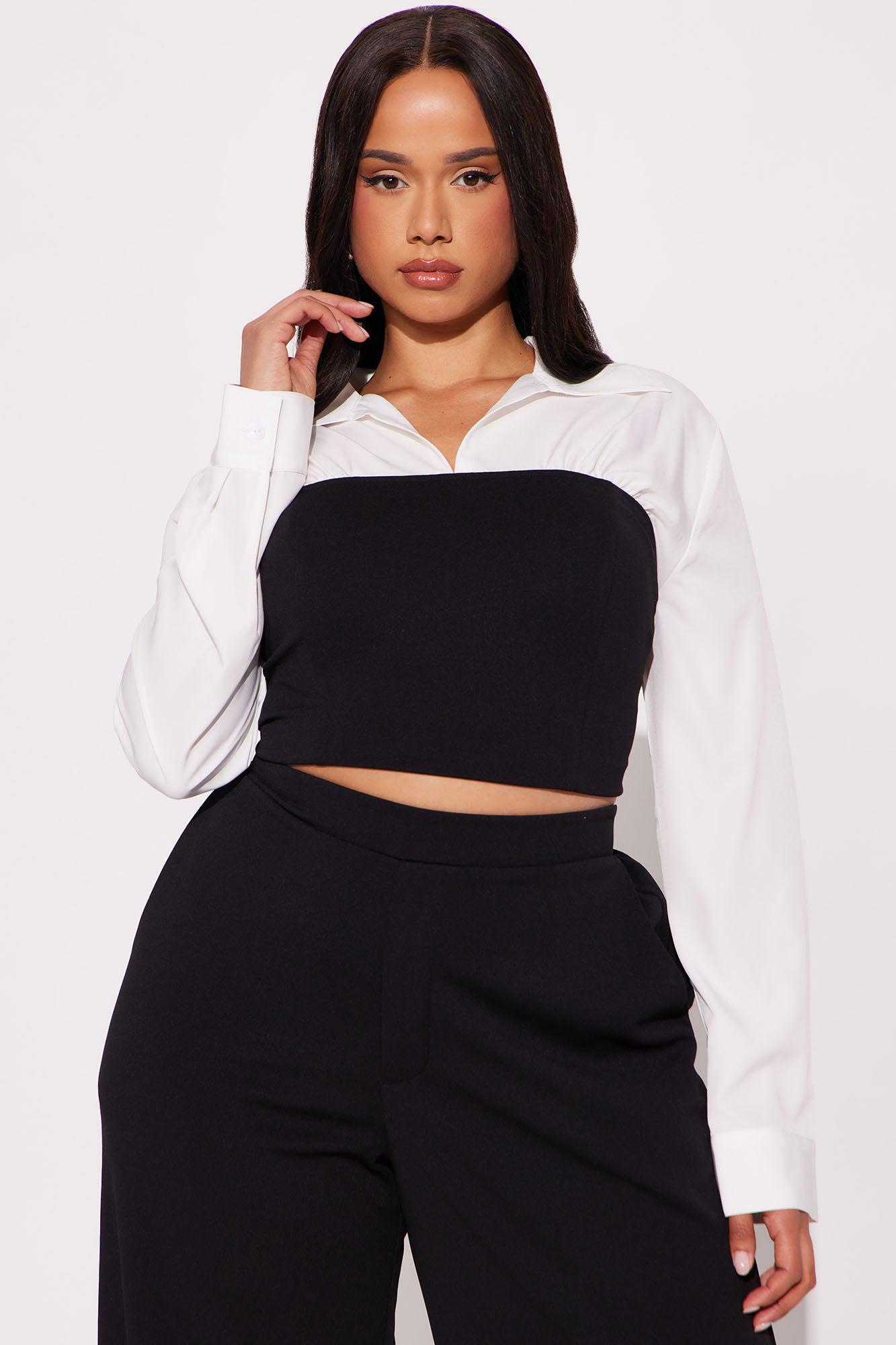 Corporate Cutie Pant Set - Black Product Image