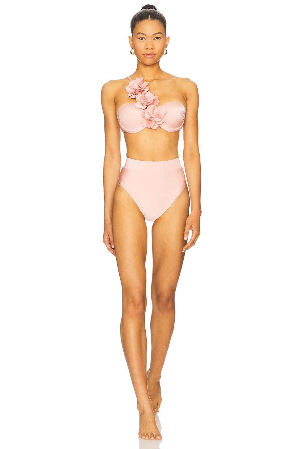 Lagoa Lycra High Waist Bikini Bottom PatBO Product Image