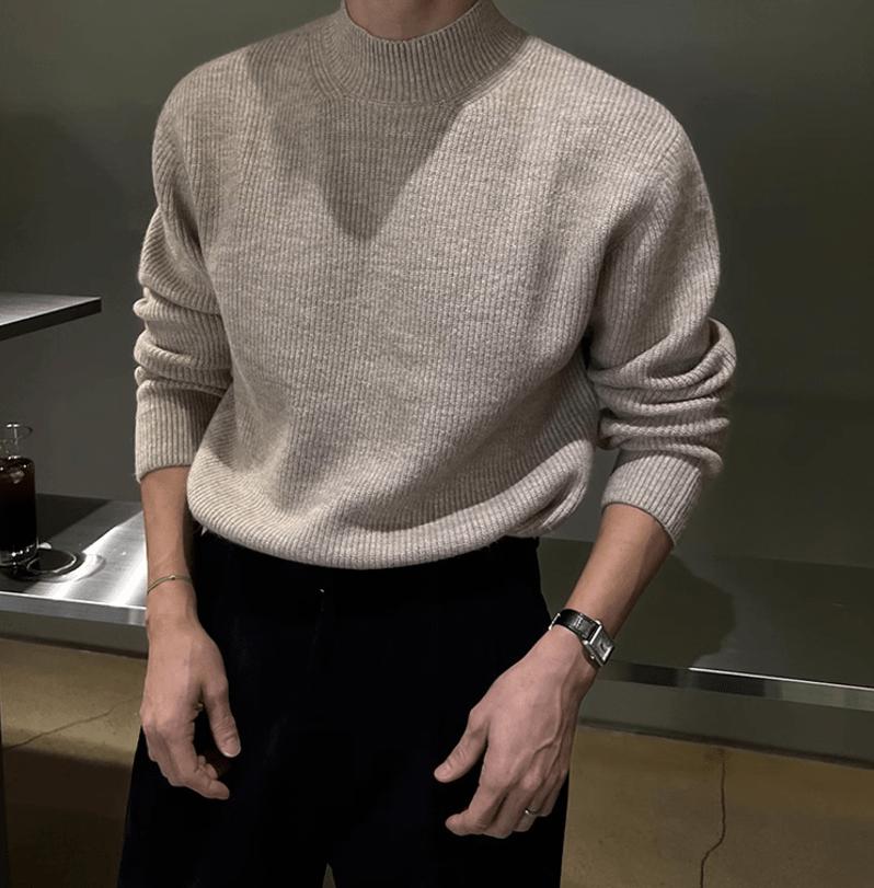 RT No. 12030 KNIT MOCK NECK LONGSLEEVE SWEATER Product Image