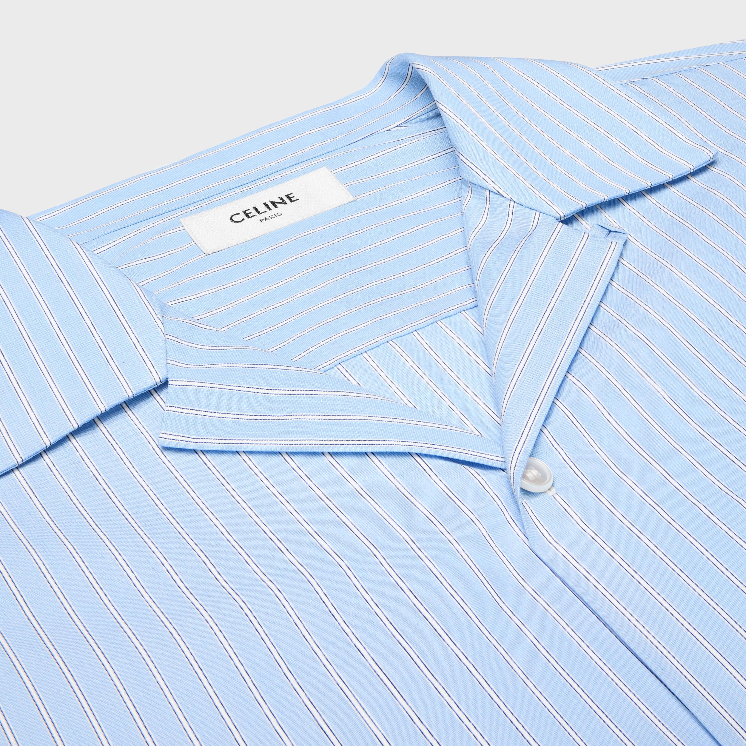 bowling shirt IN STRIPED COTTON POPLIN Product Image