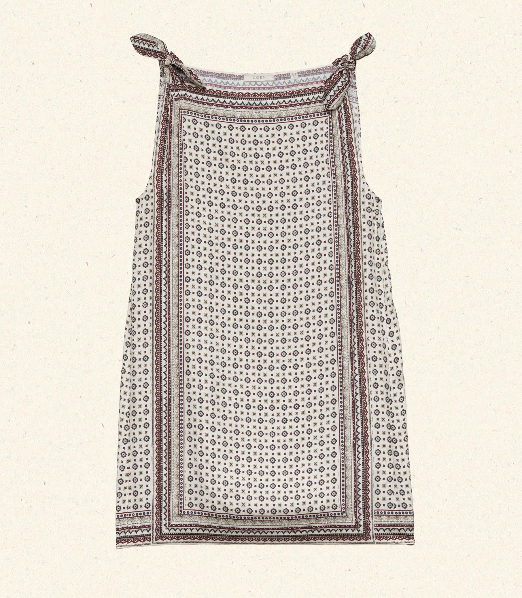 MALIA DRESS -- CREAM MONTMARTRE FOULARD Product Image