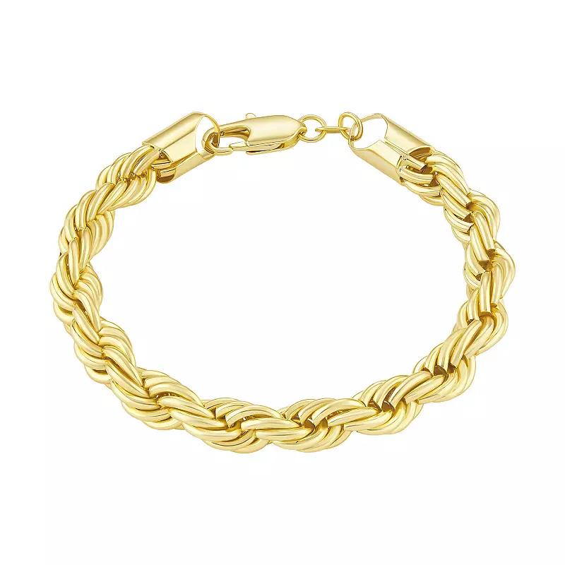 PRIMROSE 8 mm Rope Bracelet, Women's, Size: 7.5", Gold Tone Product Image