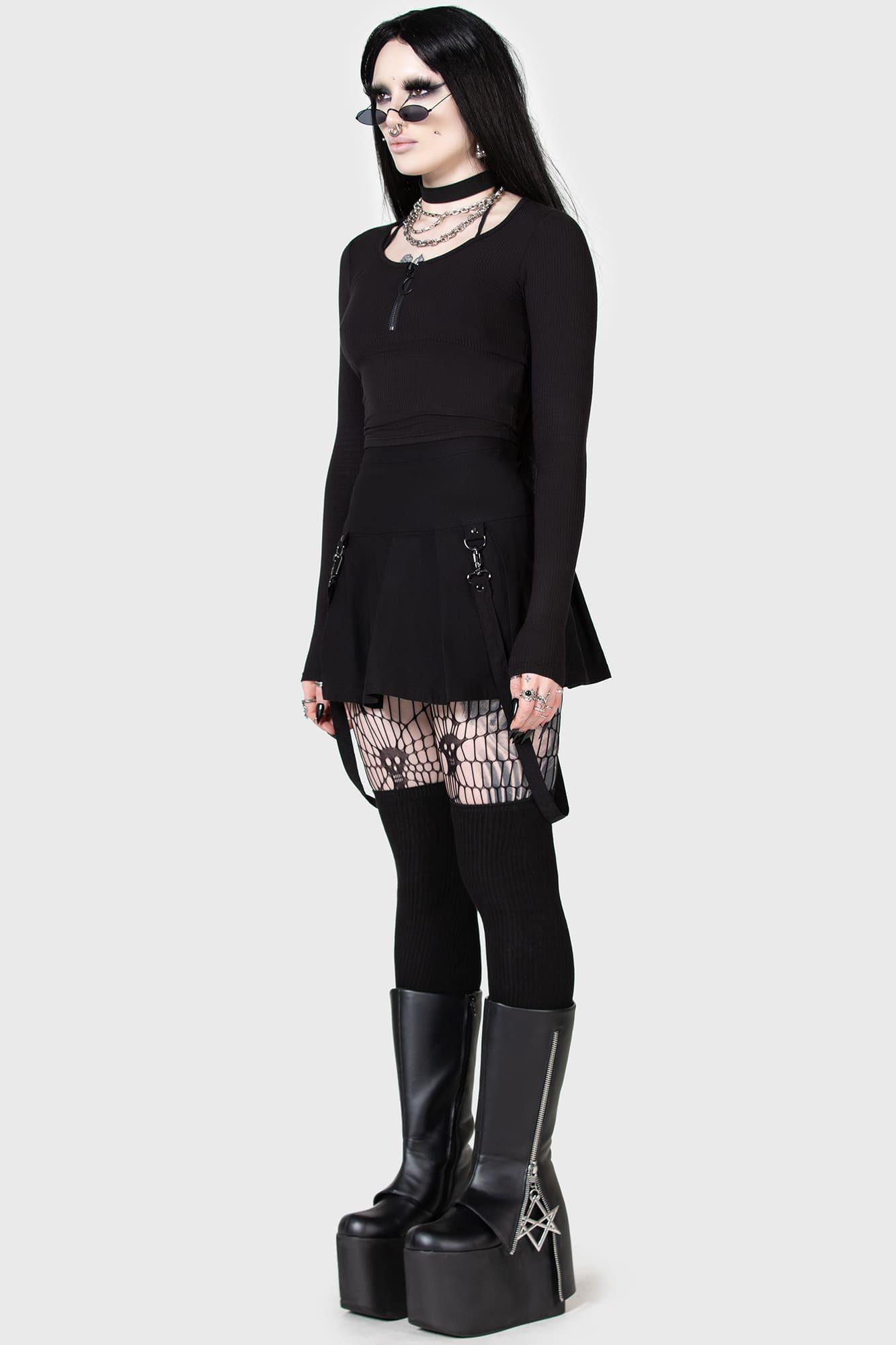 Lune Sting Ribbed Top Female Product Image