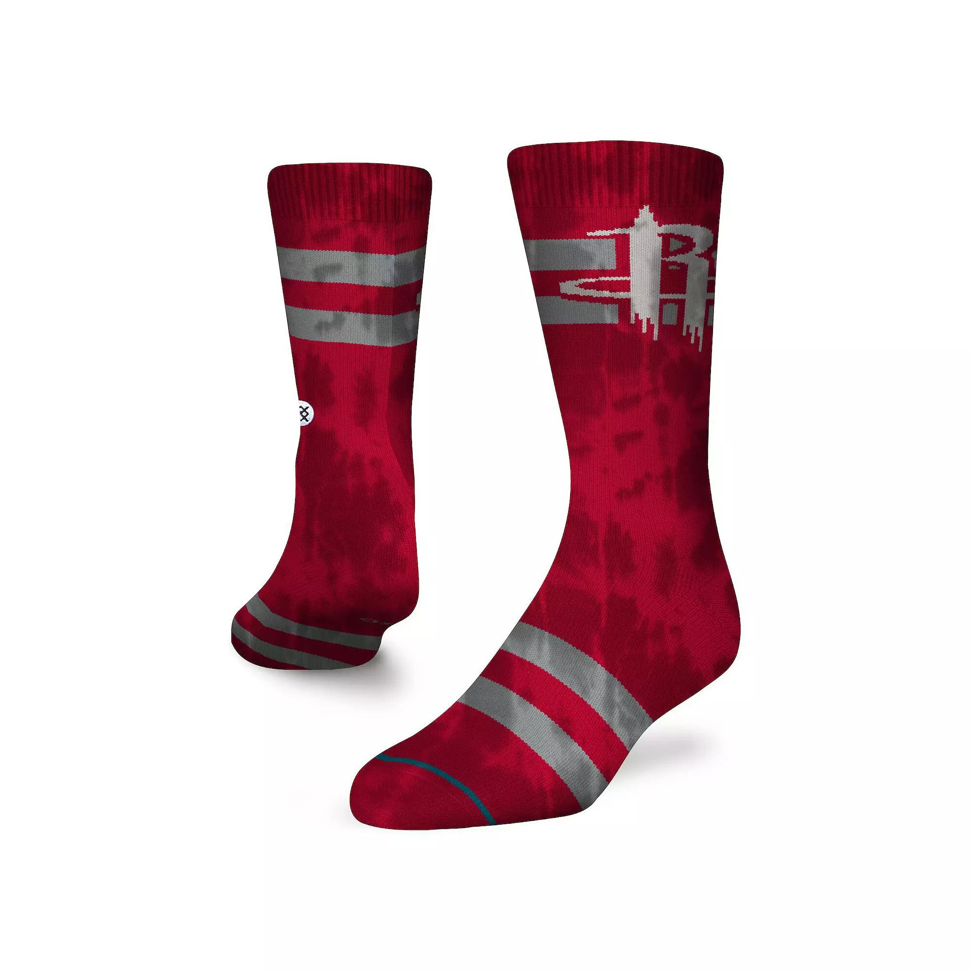 Men's Stance Houston Rockets Tie-Dye Crew Socks,  Product Image