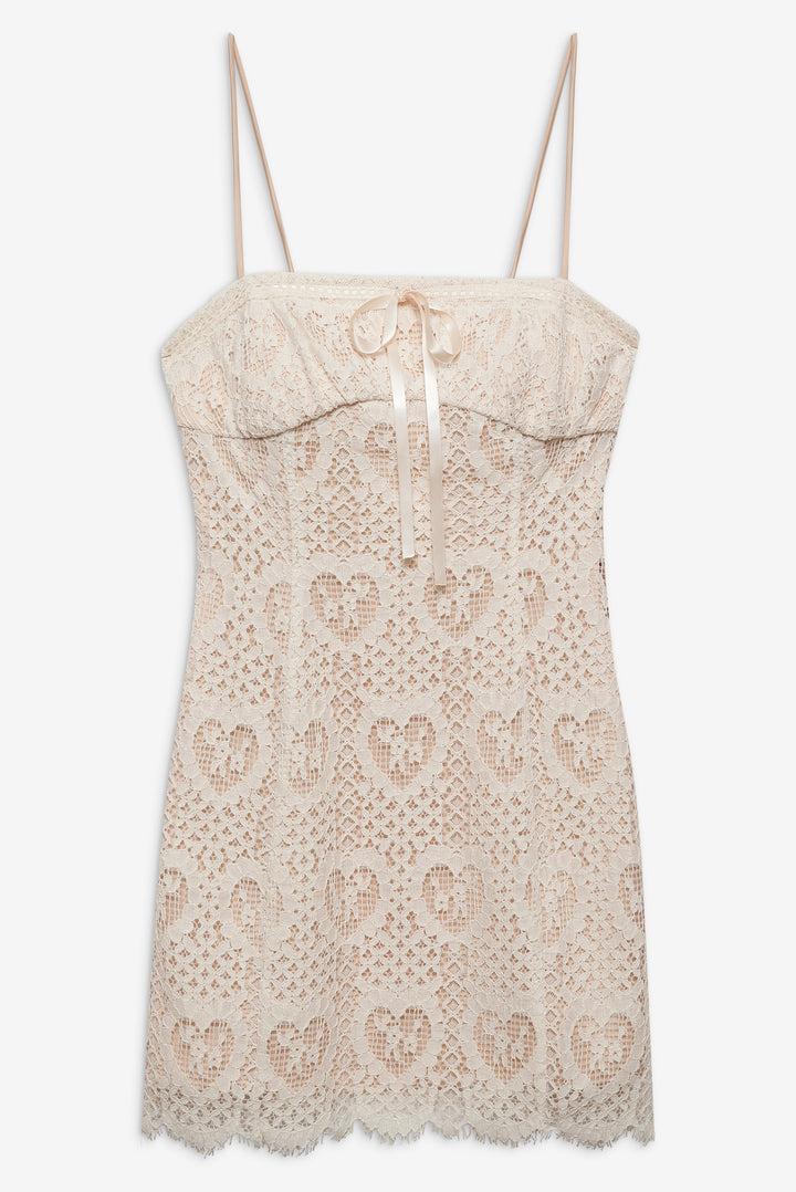 Claire Mini Dress — Cream Product Image