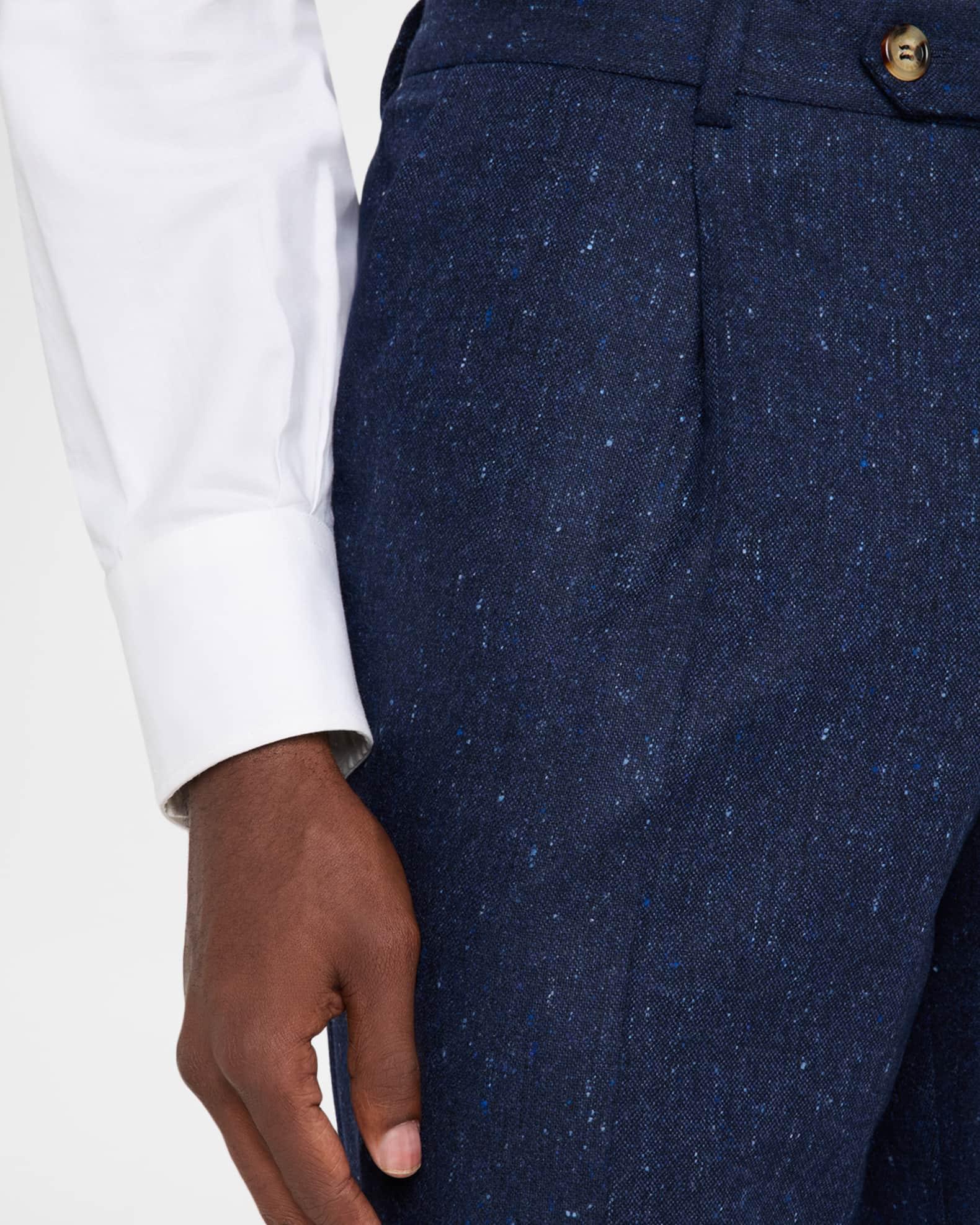 Men's Wool and Cashmere Flecked Two-Piece Suit Product Image