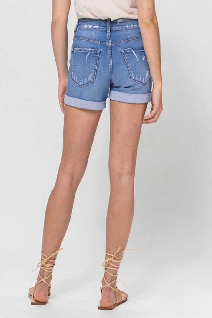 Double Button High Rise Shorts Product Image