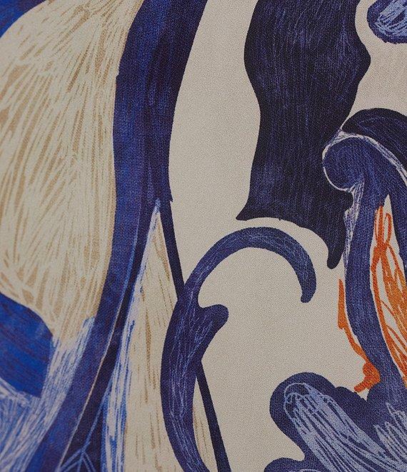 Bryn Walker Sherry Printed Round Neck Sleeveless Shift Maxi Dress Product Image