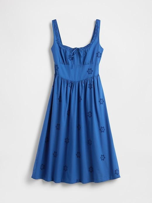 Eyelet Scoop Neck Dress Product Image