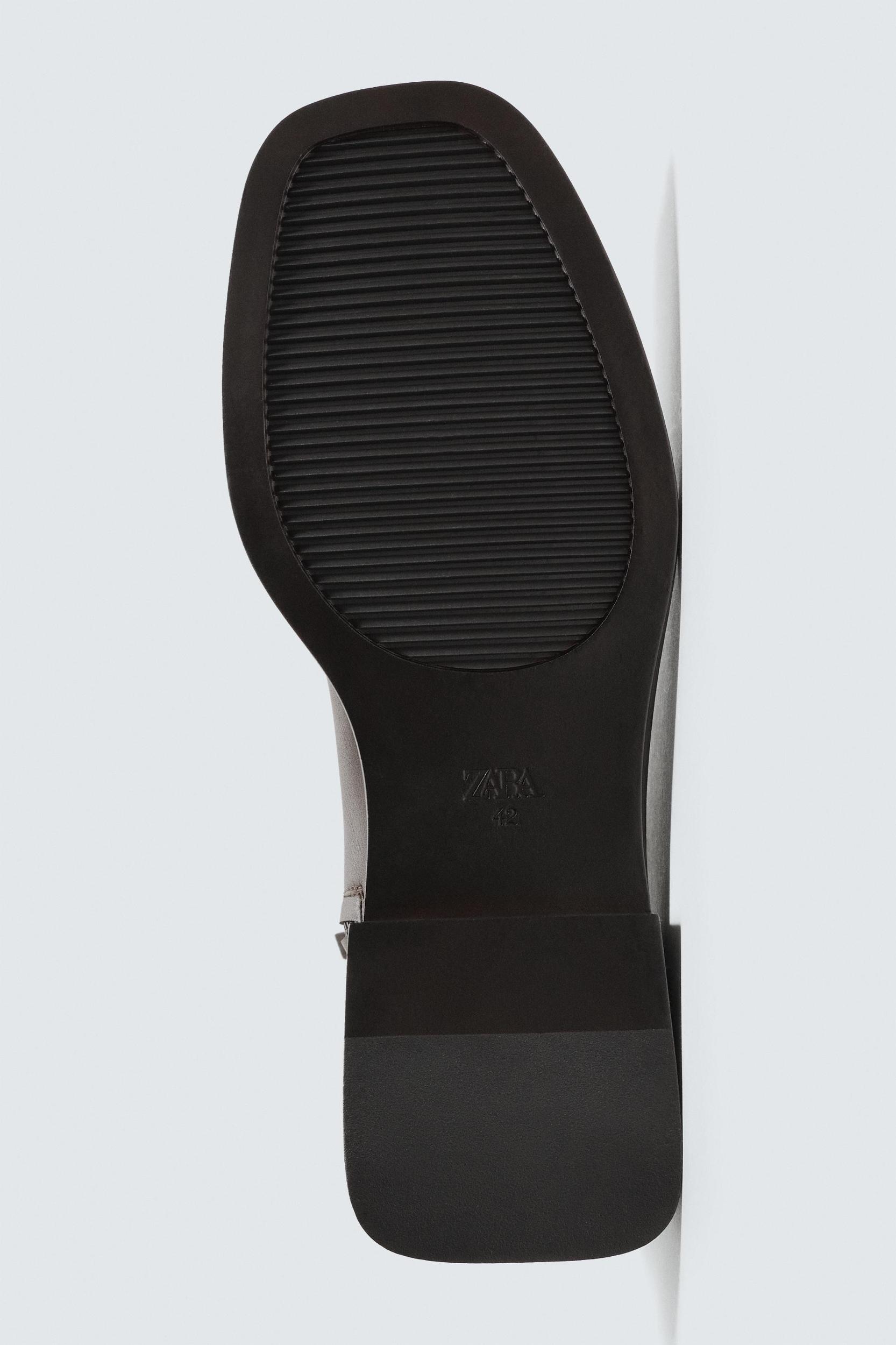 TOPSTITCHED MID-CALF BOOTS Product Image