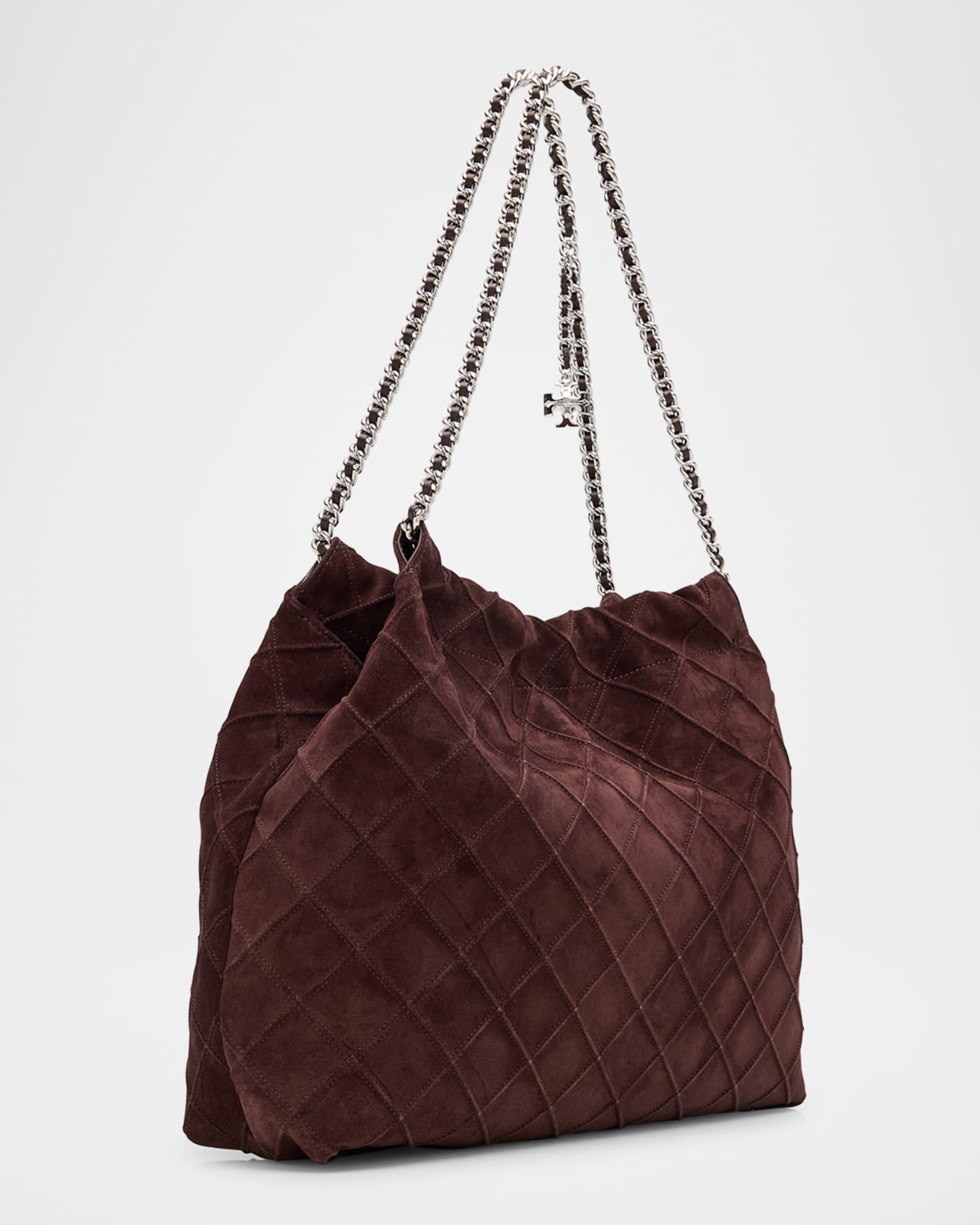 Fleming Quilted Suede Chain Hobo Bag Product Image