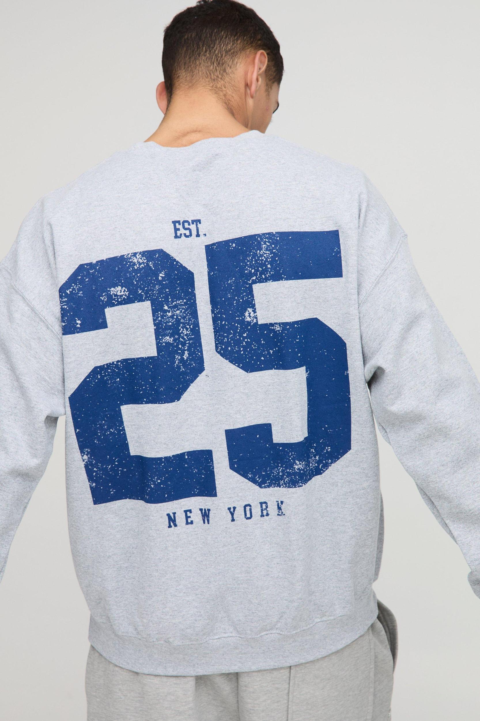 Oversized NFL Giants License Sweatshirt | boohooMAN USA Product Image