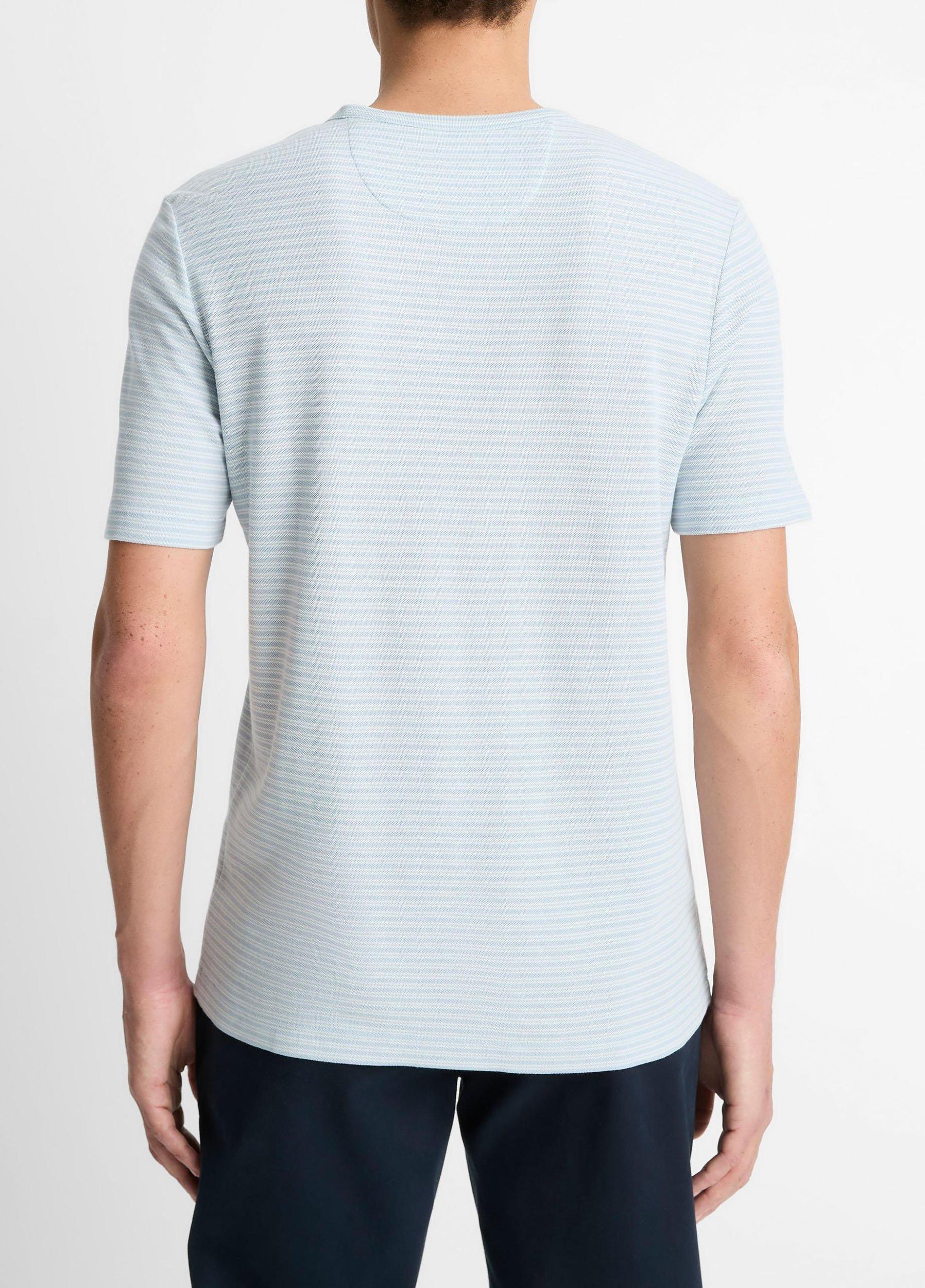 Striped Pima Cotton Piqué T-Shirt Product Image