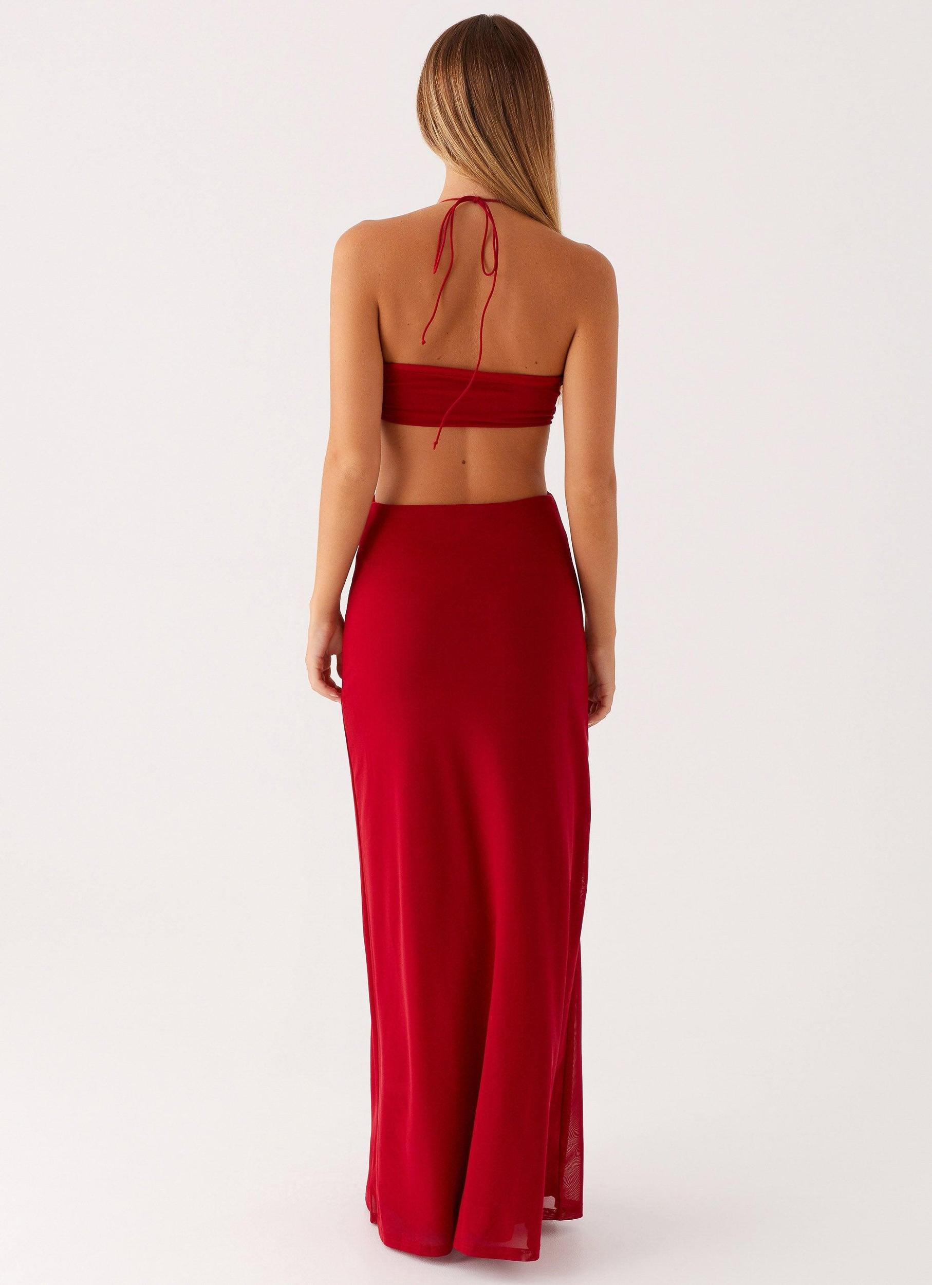 Hallie Maxi Dress - Red Product Image