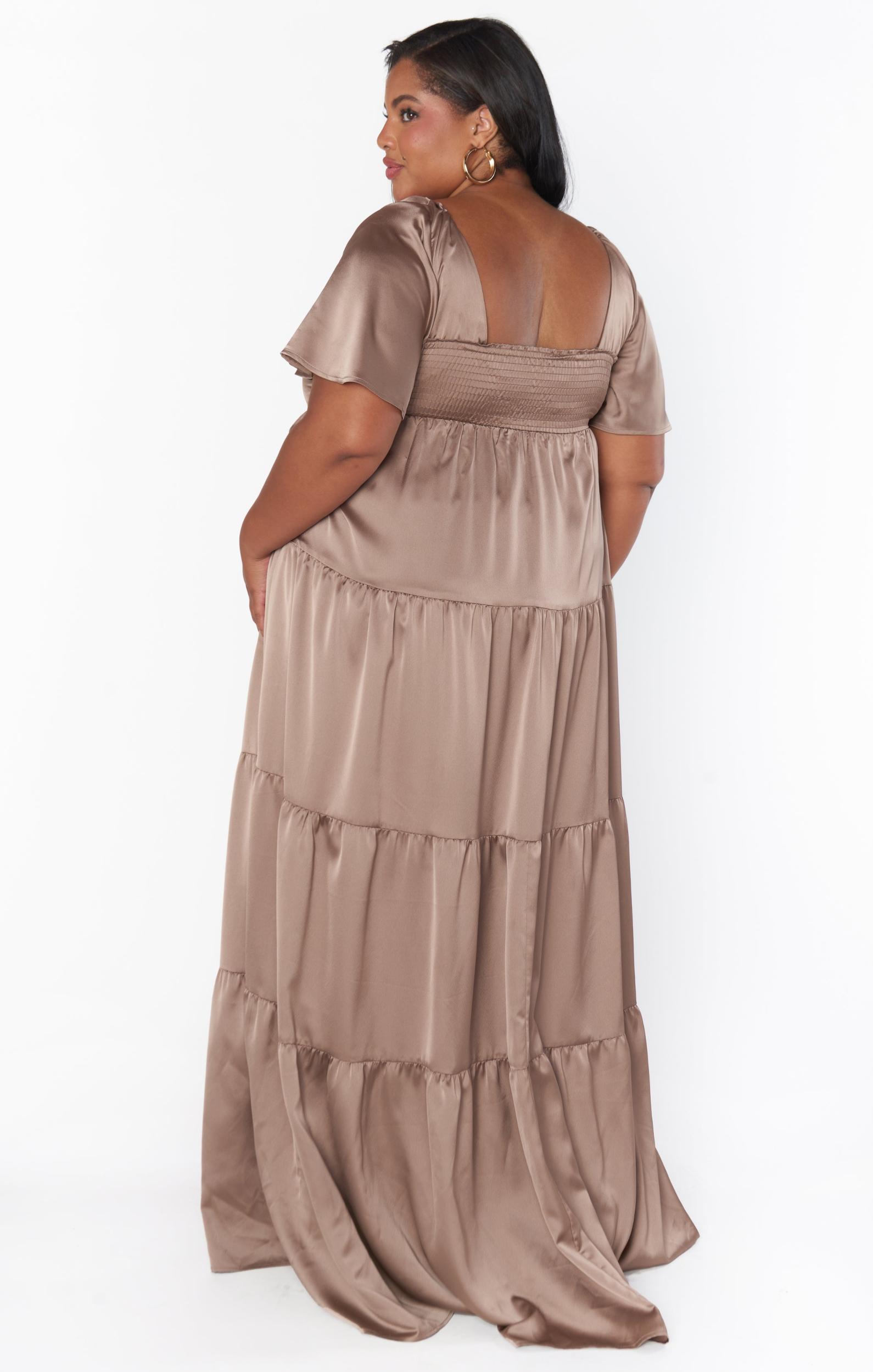 Nicole Maxi Dress ~ Dune Luxe Satin Product Image