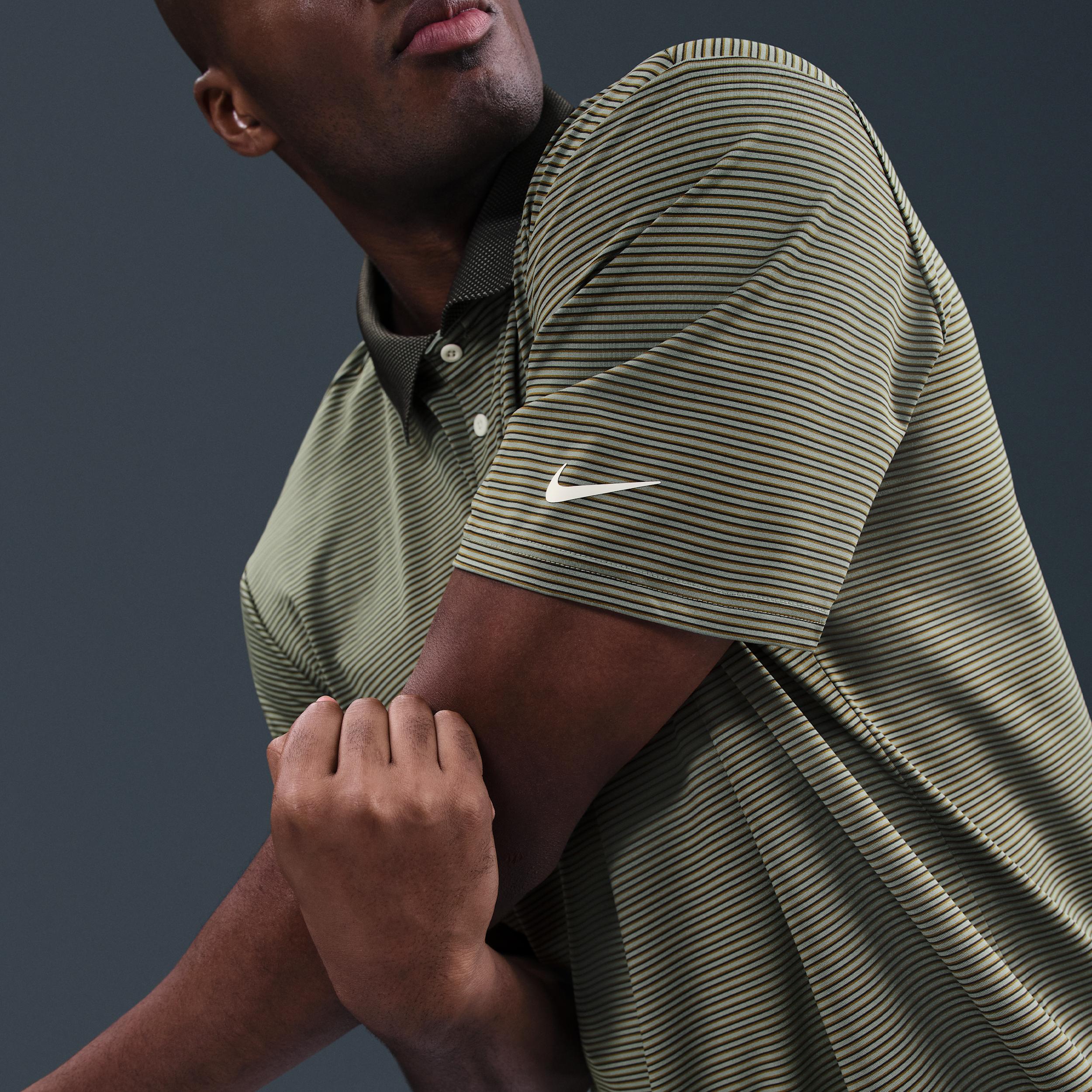 Nike Mens Tour Dri-FIT Striped Golf Polo | FZ7479-237 Product Image