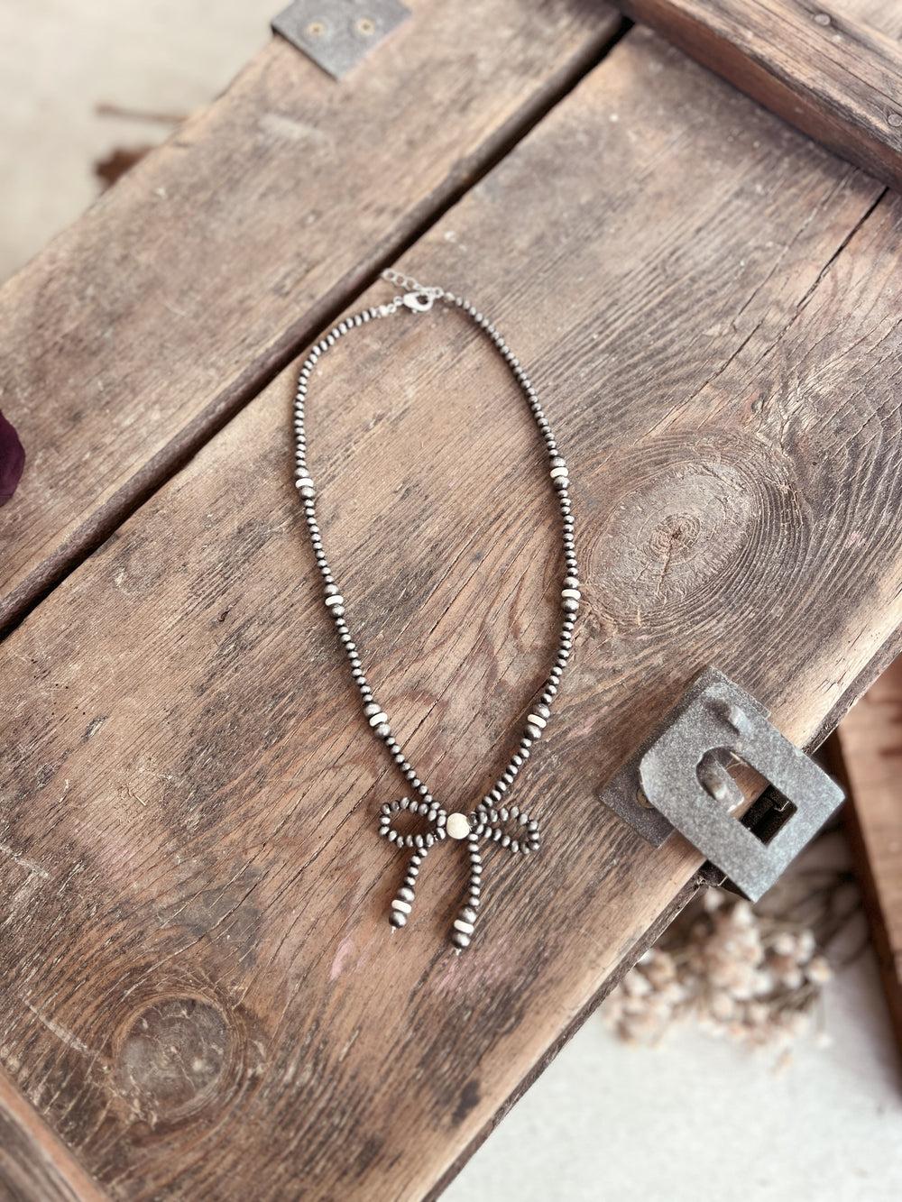 Western Style Navajo Inspired Bow Necklaces - 4 Colors Product Image