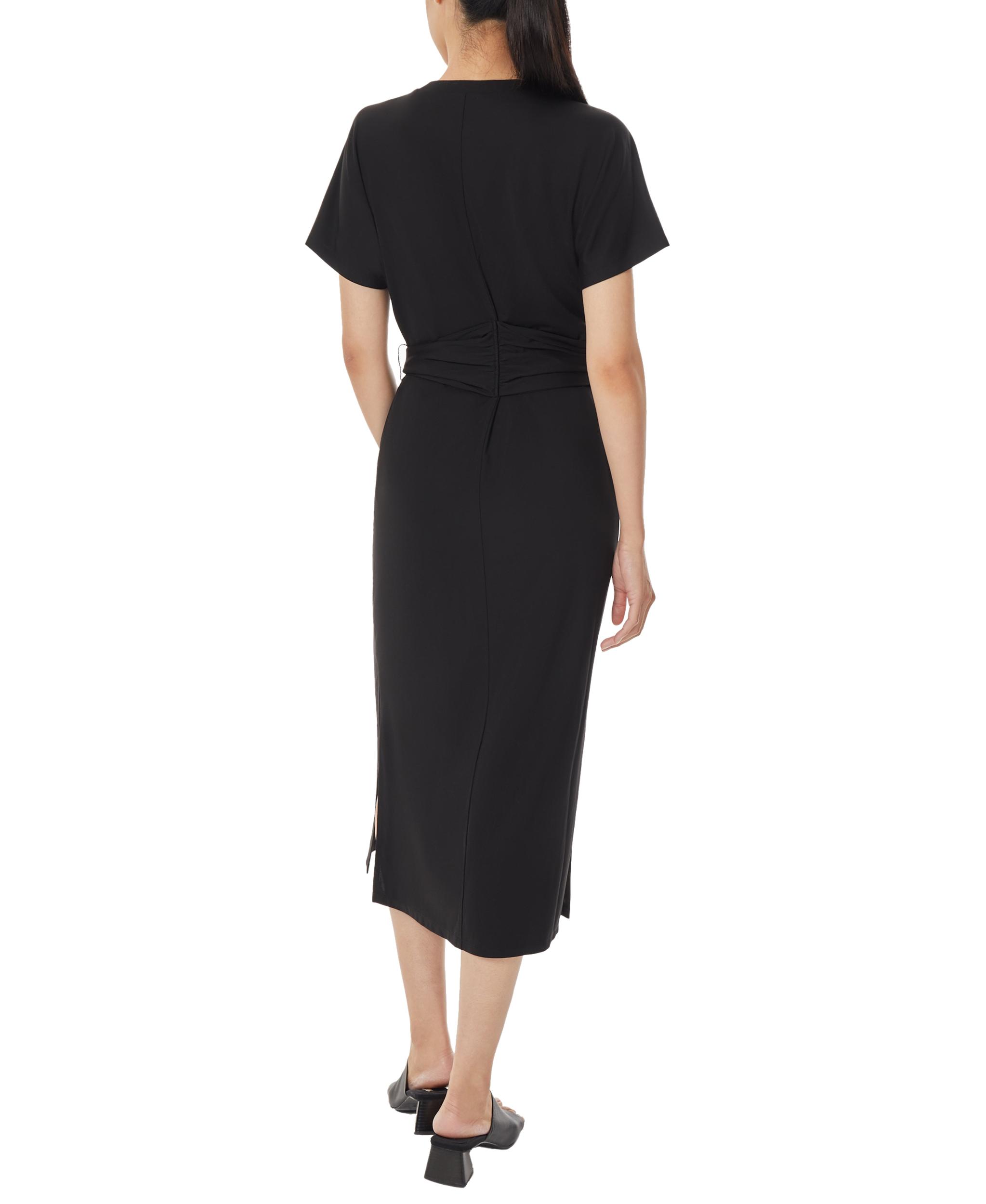 Knit Shirt Dress with Waist Tie Product Image