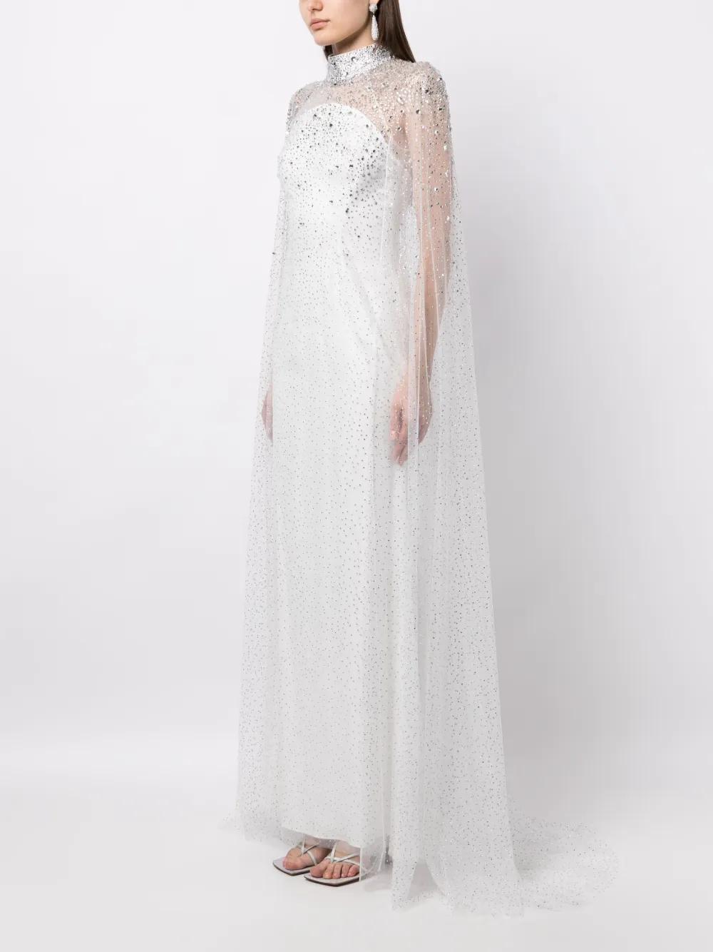 Ingrid crystal-embellished gown dress Product Image