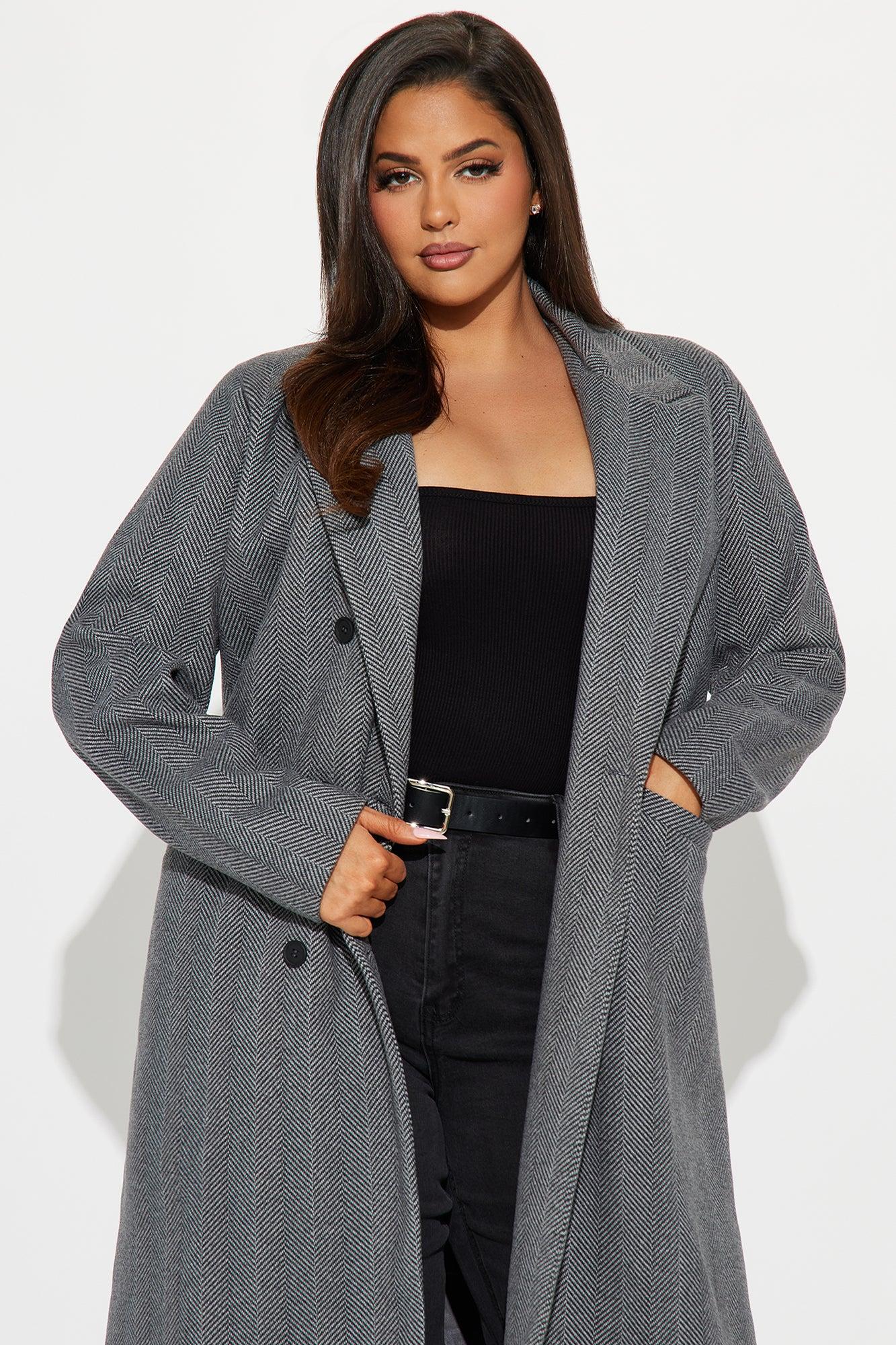 Nayeli Wool Trench - Black Product Image