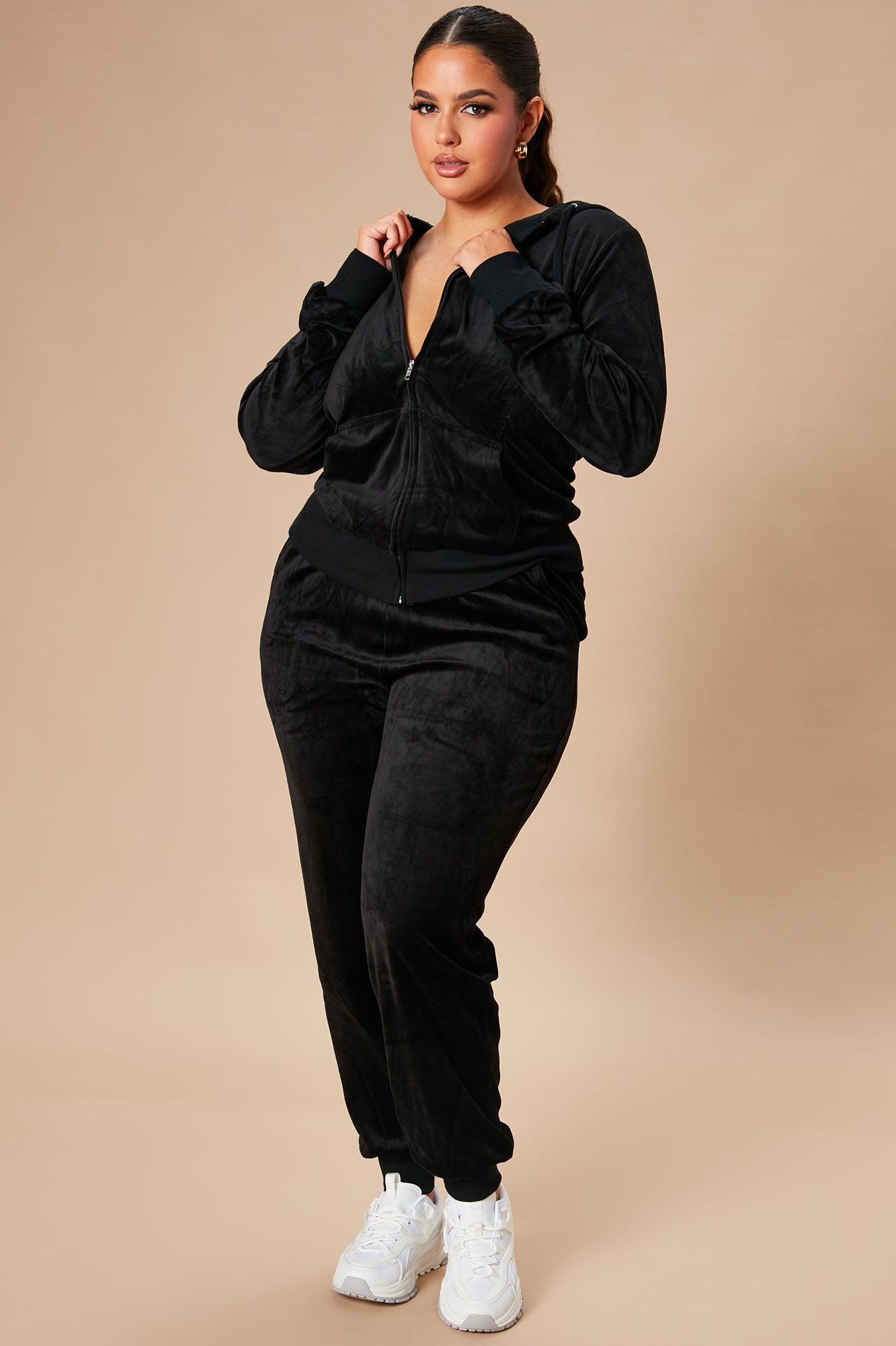 The Original Trendsetter Velour Set - Black Product Image