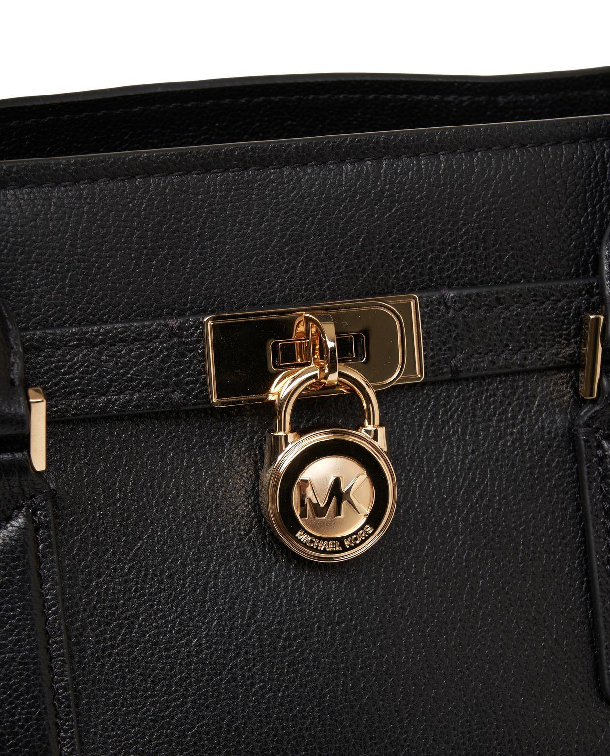 Grained leather shopper Product Image