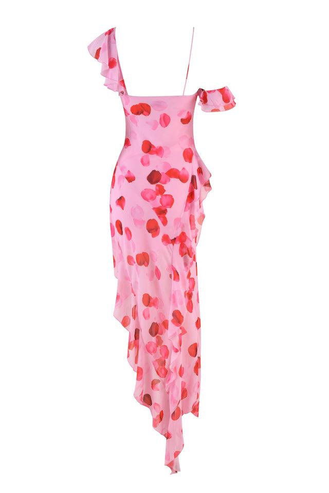 JULIETTA MAXI DRESS - PINK : PEACH PRETTY PETAL Product Image