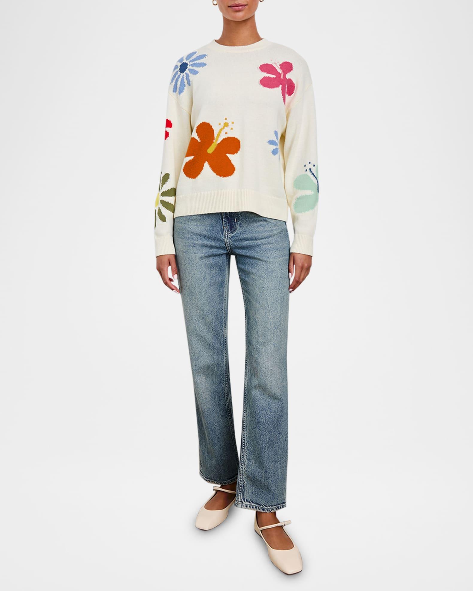Zoey Floral Crewneck Sweater Product Image
