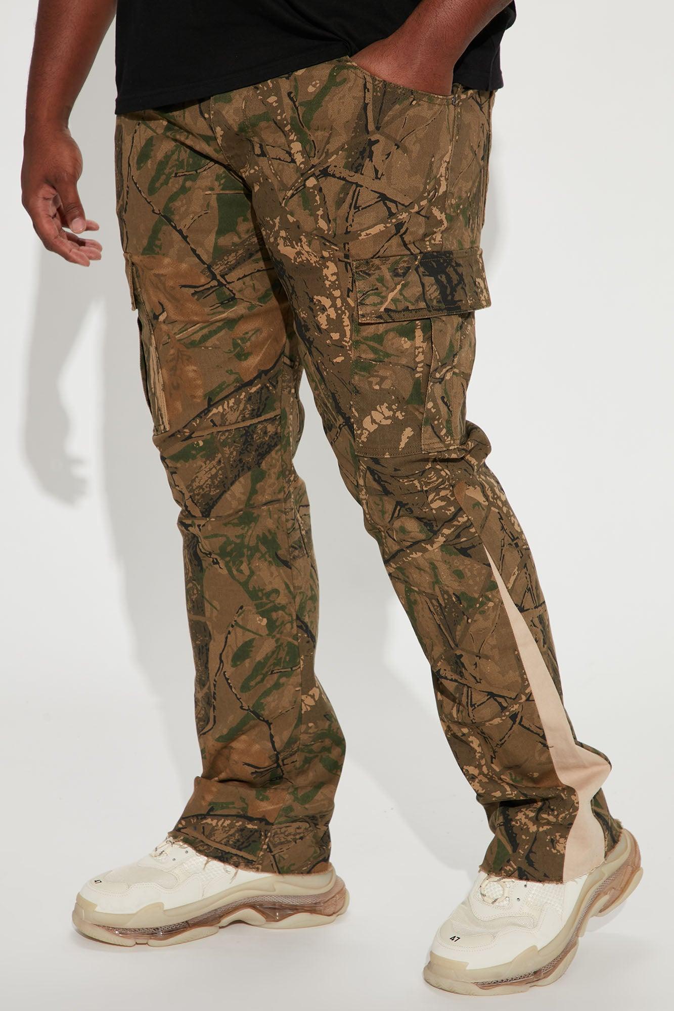 On The Hunt Skinny Flared Cargo Pants - Camouflage Product Image