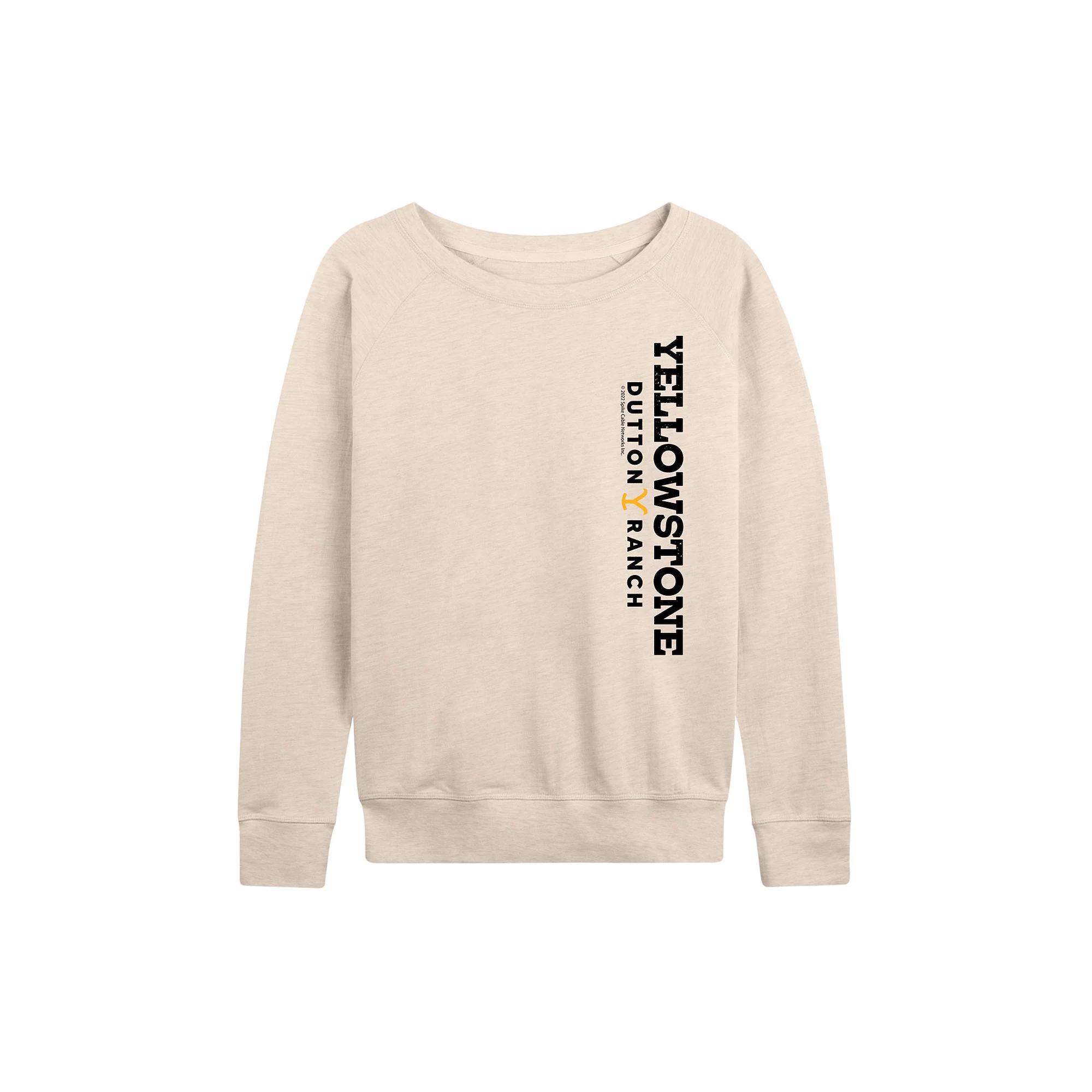 Women's Yellowstone Dutton Ranch French Terry Long Sleeve Tee, Girl's,  Product Image